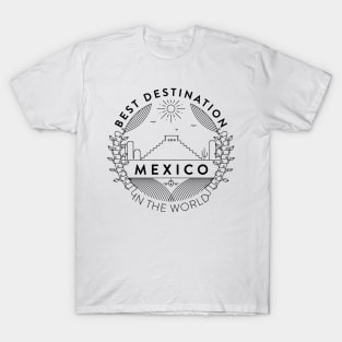 Mexico Minimal Badge Design T-Shirt